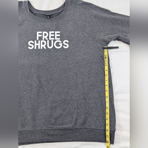 Torrid "Free Shrugs" Sweatshirt (Torrid 0) - Picture 6 of 10